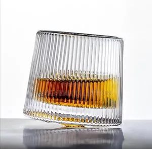 6pcs 360° Spinning Whiskey Glass