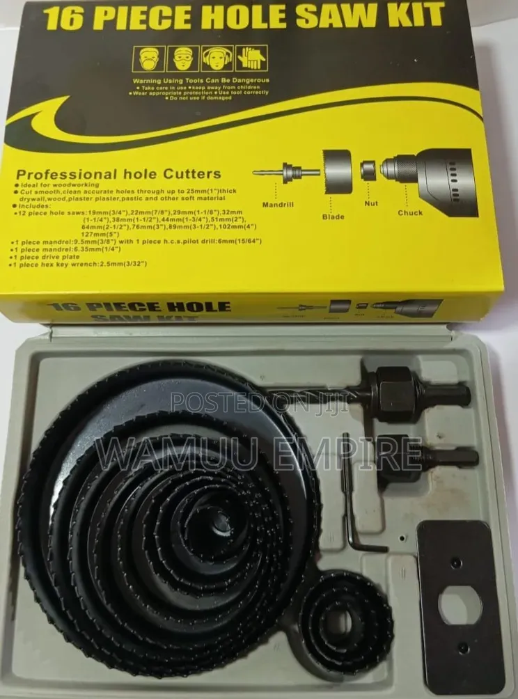 16-Piece Hole Saw Kit