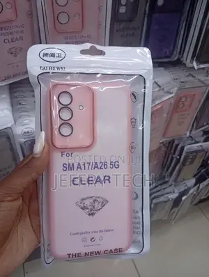 Clear Silicone Phone Case for the Samsung Galaxy A17 5g or A26 5g.