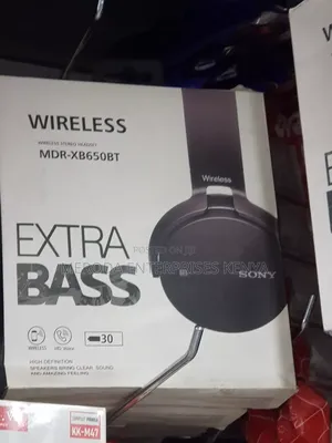 Sony Extra Bass Wireless Headphones Black