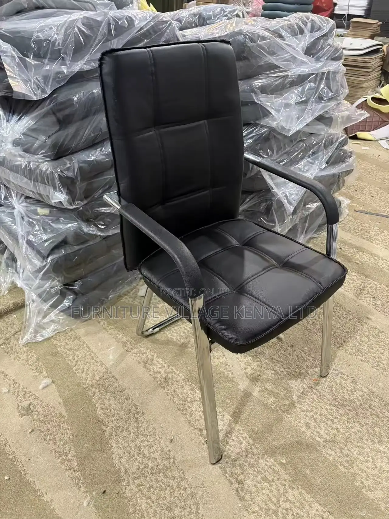 Leather Office Arm Visitor Chair