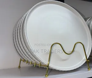 6pcs Ceramic Plates White