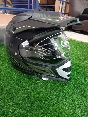 Full Face Off Road Helmet With Peak – Strong Stylish