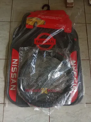 Heavy Duty Nissan Branded Car Floor Mats + Free Steering Cover