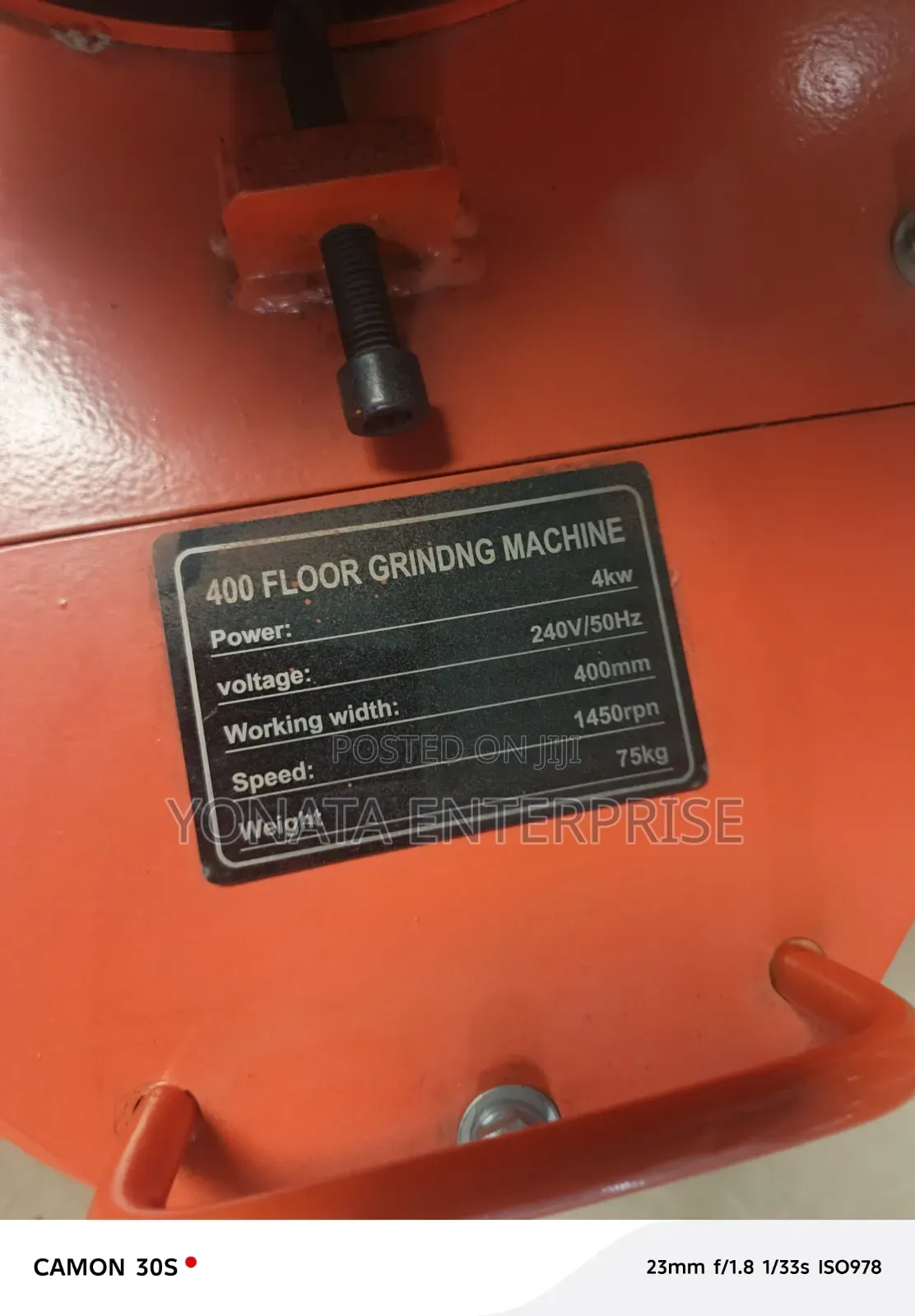 4kw Heavy Duty Floor Grinder Available
