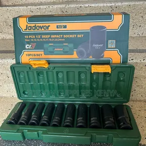 Sockets Set Jadever 10 PCS 1/2" Deep Impact Sockets Set Impact Wrench