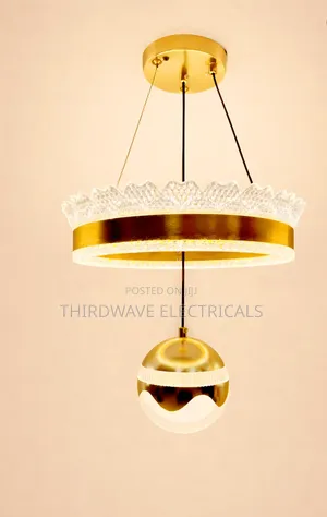 Gold Led Ring Pendant Chandelier Light Nj6