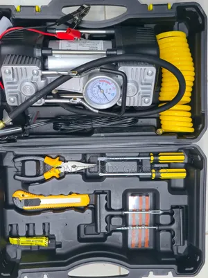 Portable Car Tyre Air Compressor Kit – Multi-Purpose Emergency Tool