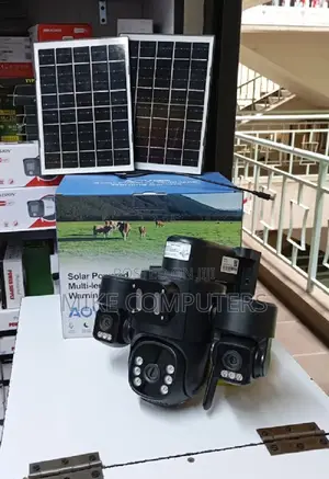 Hieasy Pro 4mp Solar Security Camera – 3 Lens 360° View