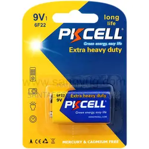 Pkcell 6f22 9v Extra Heavy Duty Battery – Reliable Zinc-carbon Power