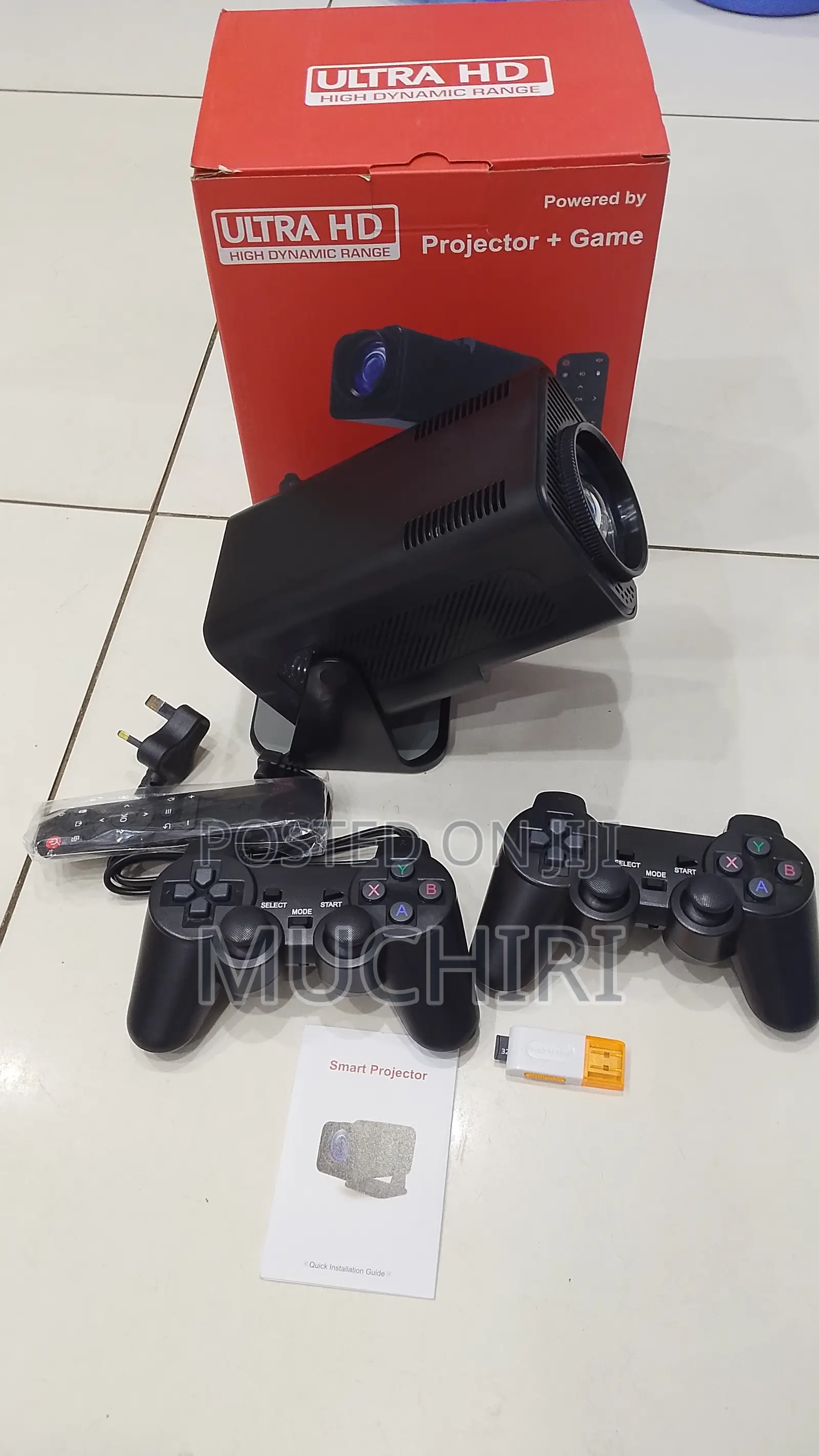 Hy320 Game Projector Android 12 System With Wireless Gaming Controller
