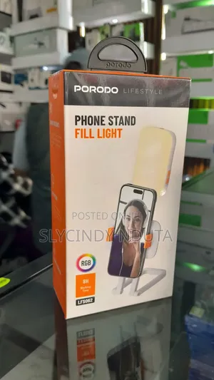 Porodo Lifestyle Lumisnap Foldable RGB Fill Light With Phone Stand
