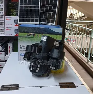 Triple Lens 4g Solar PTZ Camera With Siren Alarm