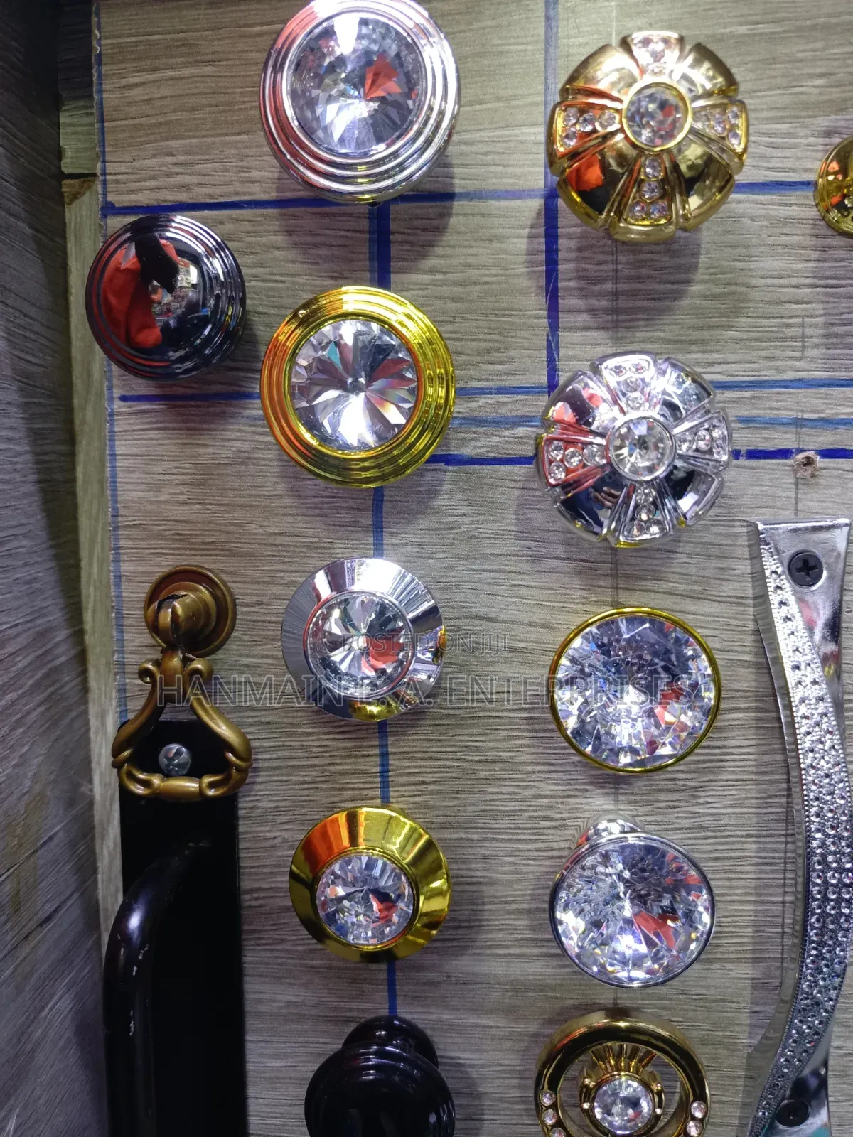 Crystal Gold Drawer Knobs and Handles