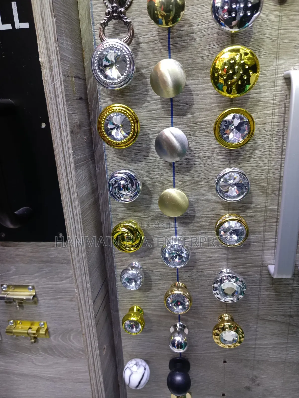 Crystal Gold Drawer Knobs and Handles