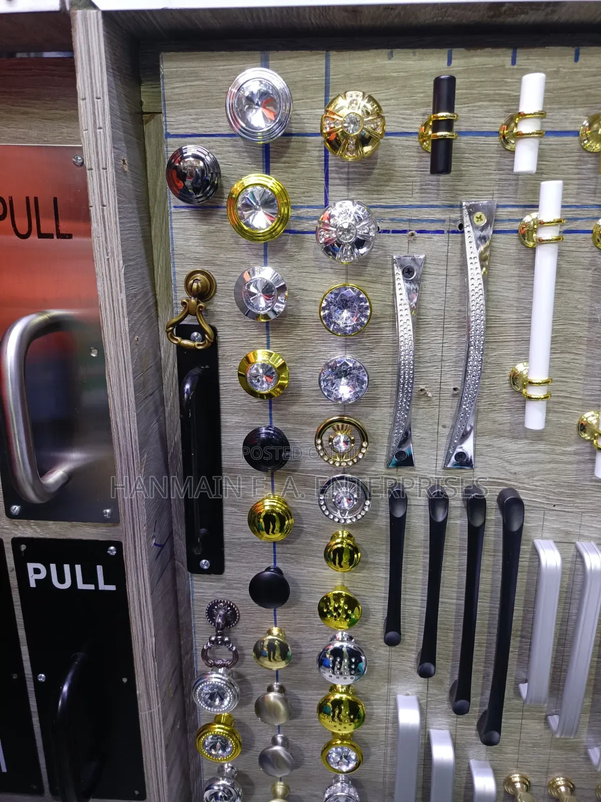 Crystal Gold Drawer Knobs and Handles