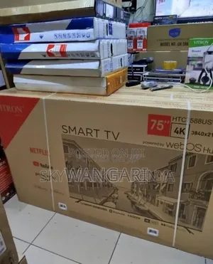 With Free Wall Mount Vitron 75inch Smart Tv