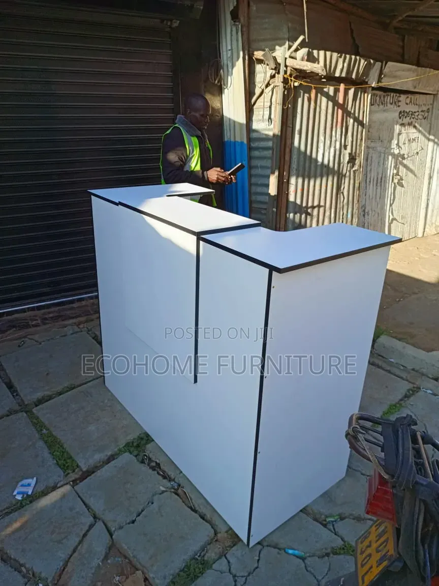 White Receptionist Desk