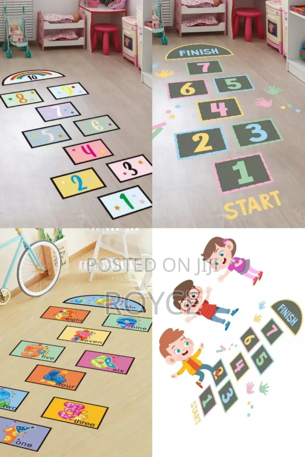 Children Hop Scotch Sticker Game