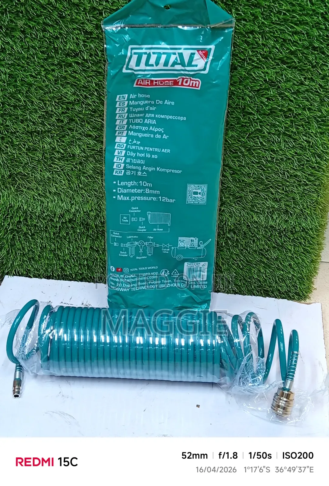 Total Air Hose 10m