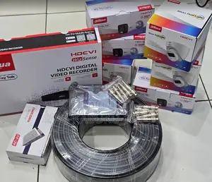 Smart Dahua 4 Channels Complete Kit CCTV Cameras Package Full Kit