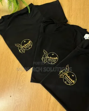Black Tshirt Match Yellow Logo