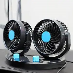Twin Head Adjustable Usb 360 Degree Rotating Car/Desktop Cooling Fan