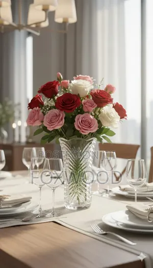 Red Cherry Flower Vase