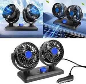 Double Headed Vehicle Fan Car Cigar Lighter ][]][