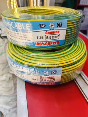 Evincable 6.0mm Green Yellow Single Core Wiring Cable 90m-High Quality