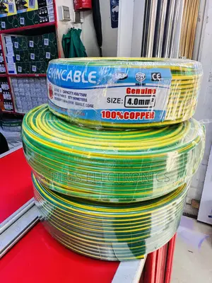 Evincable 4.0mm Green Yellow Single Core Wiring Cable 90m-Reliable