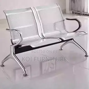 Office Benches; Two Seaters Stainles Steel Office Reception Bench