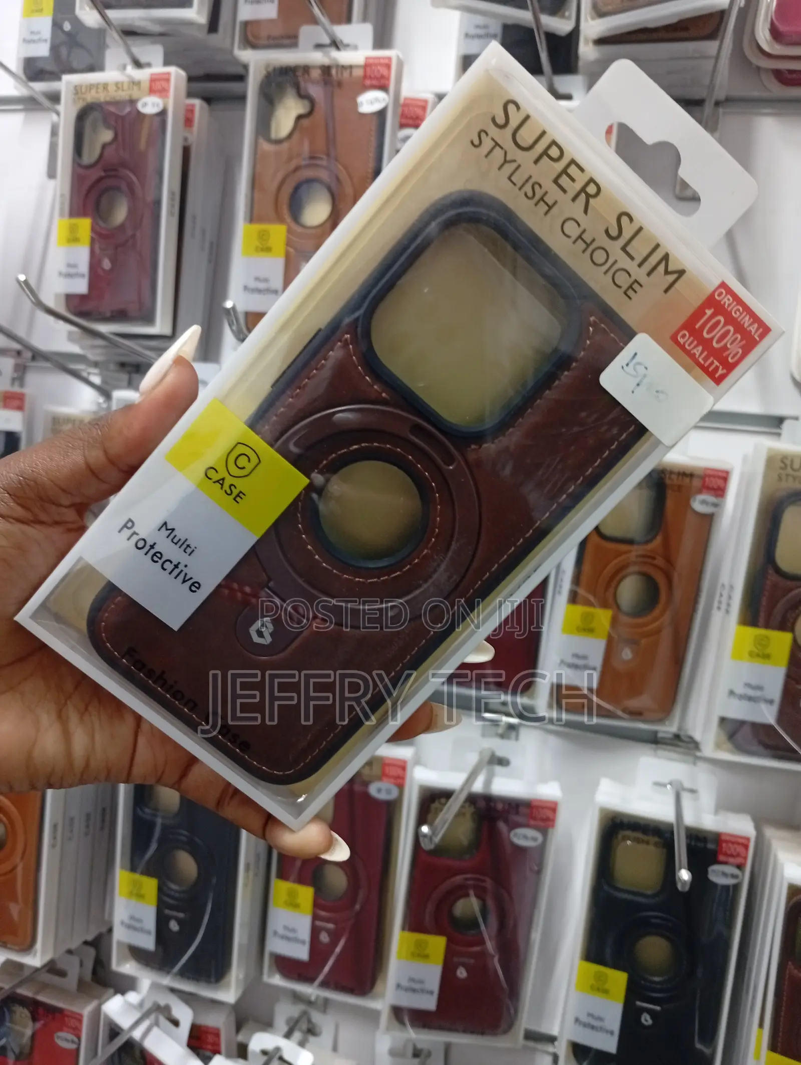 iPhone 12 Through iPhone 17 Multi-Protective Leather-Texture Case