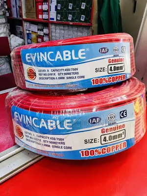 Evincable 4.0mm Red Single Core Wiring Cable 90m – Mheavy Duty Wiring