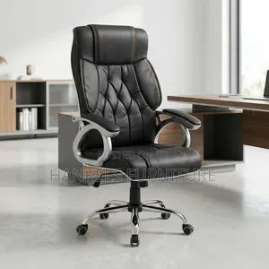 Office Chair Executive Leather – High Back Ergonomic Swivel Cha
