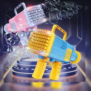 60 Holes Rechargeable Bubble Gun With Lights