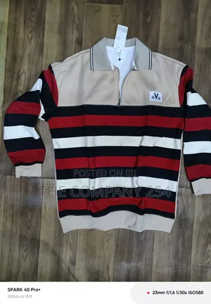 Quality Casual Round Neck Quarter Zip Tommy Finger Sweater