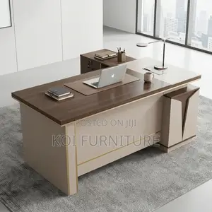 Office Desk; 1.8 Meters Executive Desk With L Sape Return
