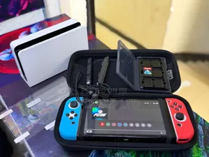 Almost New Black Nintendo Switch V2 Oled