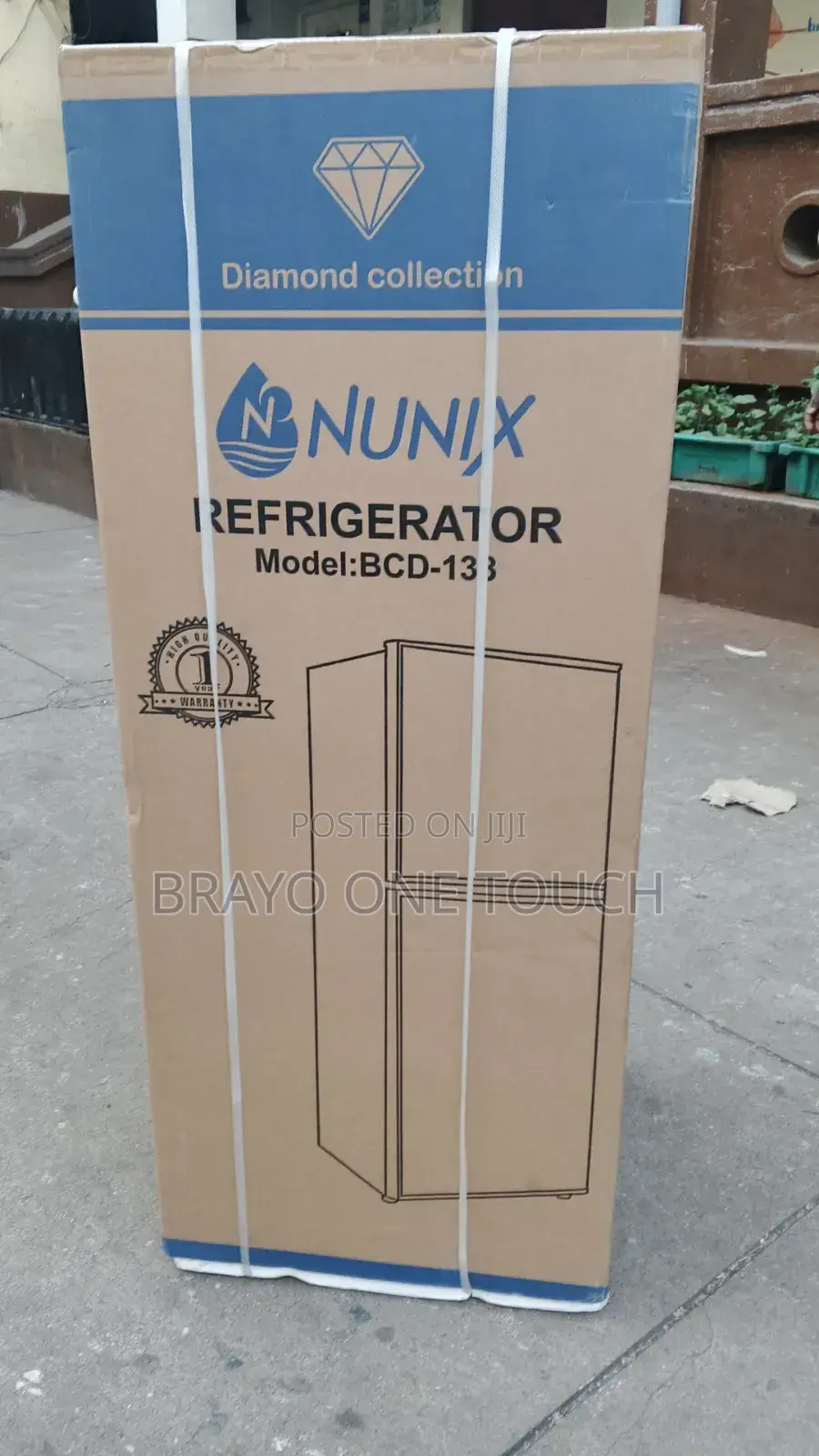 Nunix BCD-138 138l Double Door Refrigerator