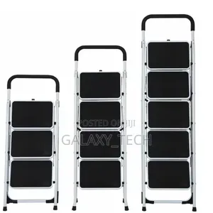 White Heavy Duty Foldable Step Ladders (2-6steps)