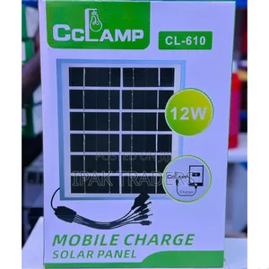 Mobile Charge Solar Panel With Multiple Connectors 12w
