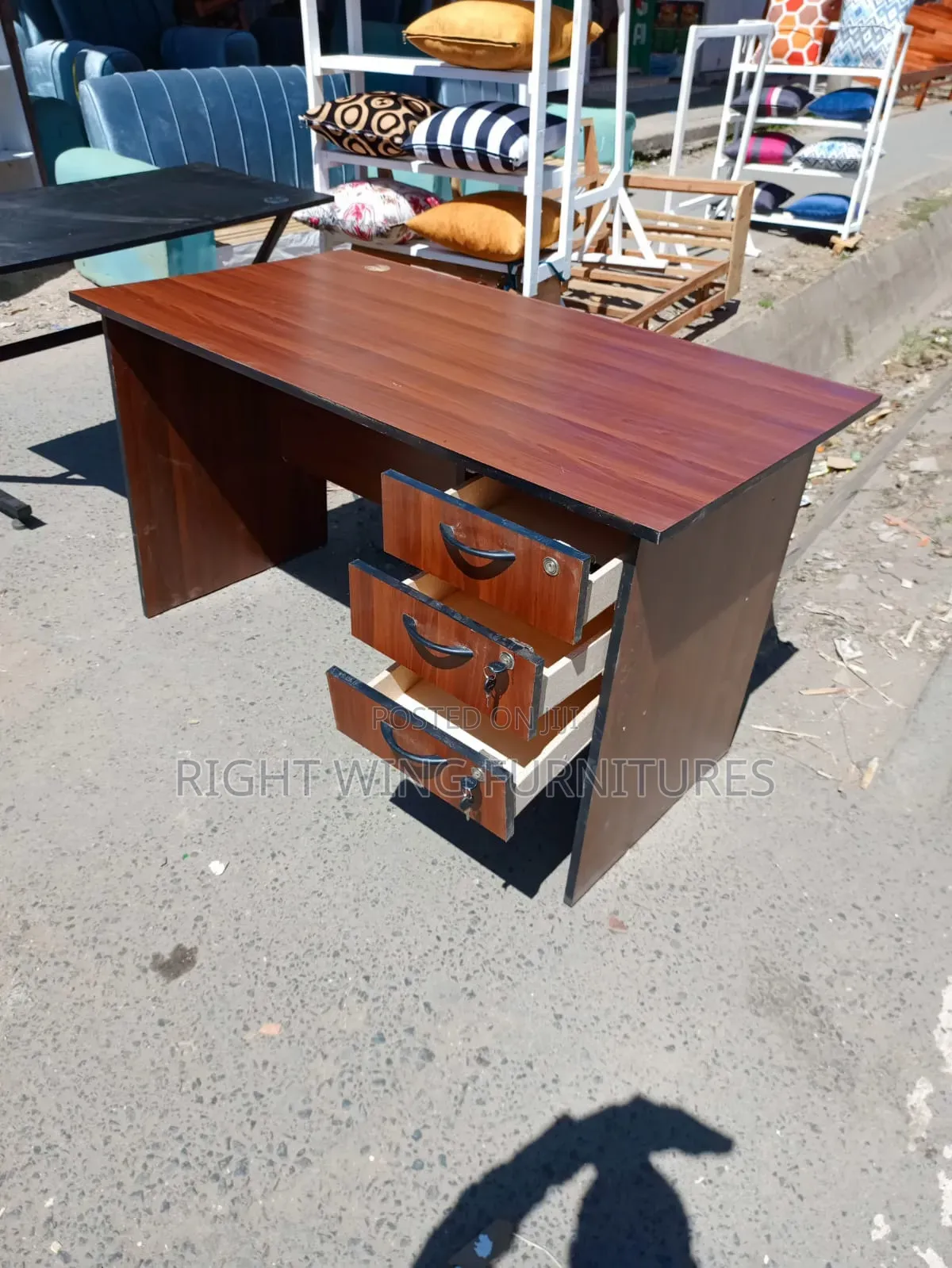 Dark Office Table 1.2m