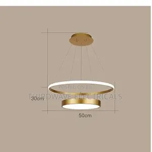Vintage Strings Modern Led Gold Ring Chandelier Pendant Light E3w