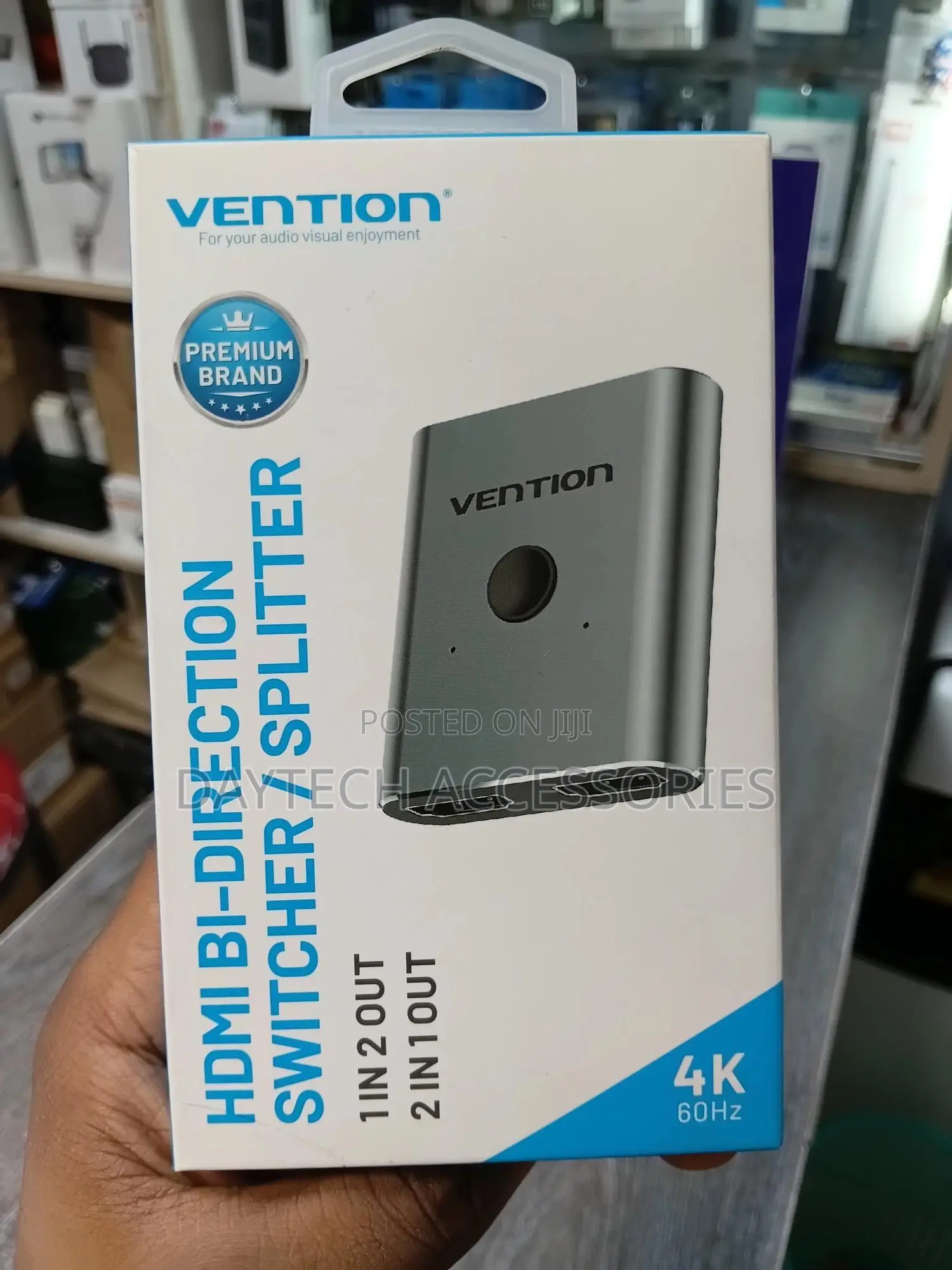 This Is a Vention 2-Port Hdmi Bi-Direction Switcher (Model: Afuh0).
