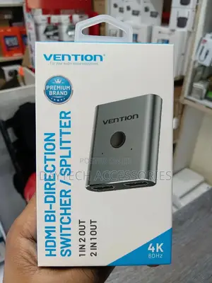 Vention Afuh0 2-Port Hdmi Bi-Direction Switcher Silver Abs Type.