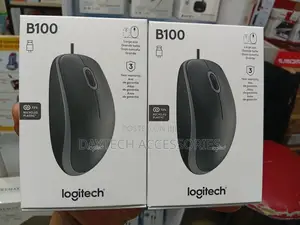 Logitech B100 Wired Mouse for Computer and Laptop