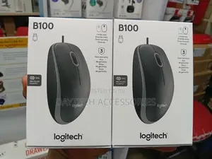 Logitech B100 Wired Mouse for Computer and Laptop