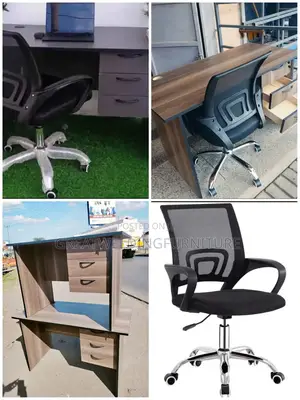 Black Ergonomic Office Mesh Chair With A Lockable Office Drawers Zda