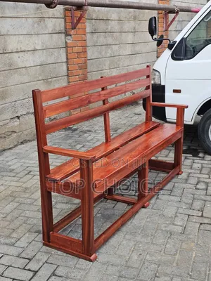 Hardwood Mahogany Waiting Bench